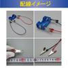 TNBF D Battery Mini 4WD Motor Wiring Cord 6 Batteries Box, Series/Parallel Connection, Break-in Set, Blue,