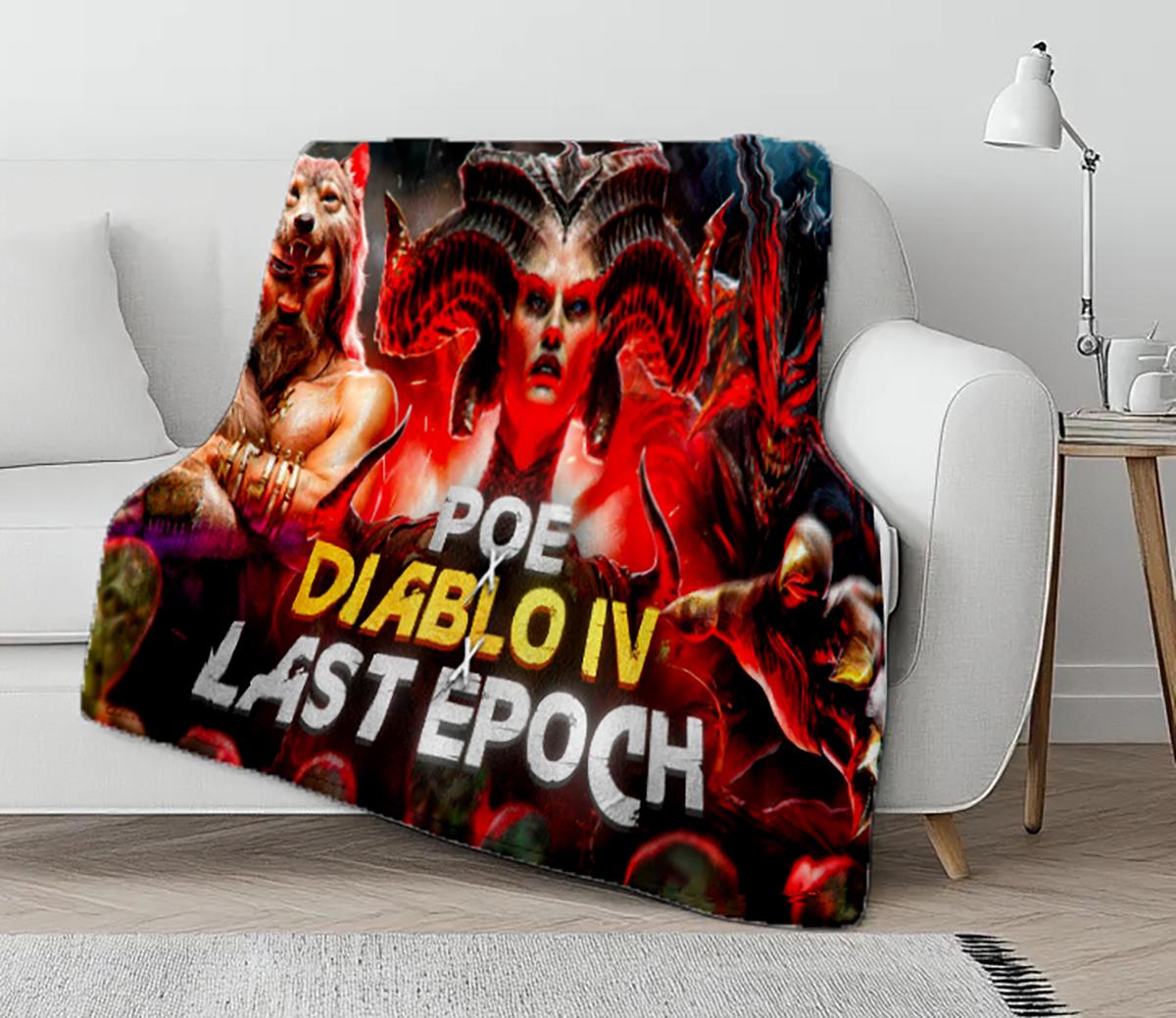 

4 SIZEs Last--Epoch Game Print Blanket Flannel Blanket Super Soft Comfort Gift for Home and Sofa Bed bedroom Car Blanket 75x90cm