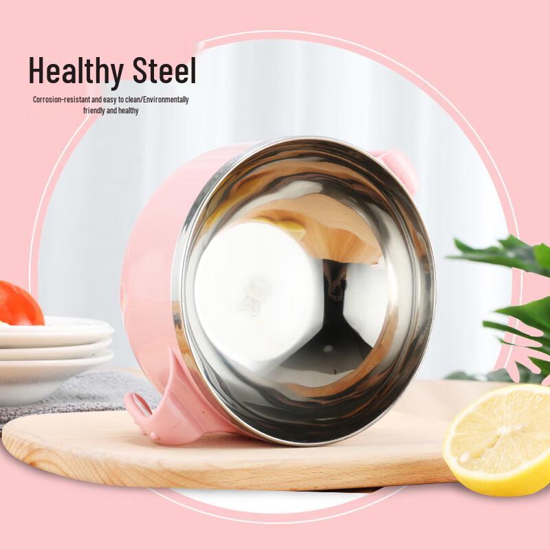 Sisteel Stainless Steel Insulated Instant Noodle Bowl with Cartoon Design