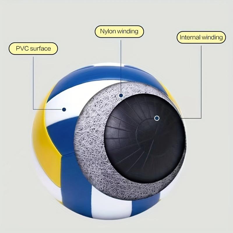 Official Size 5 Waterproof Volleyball Soft PU for Kids Adult Indoor Outdoor Beach Training
