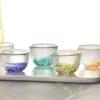 Japanese Style Colour Sake Glasses Creative Patterns Small Teacup 40ML 55ml Household Tavern Glass Cup Refined Kung Fu Tea Cup
