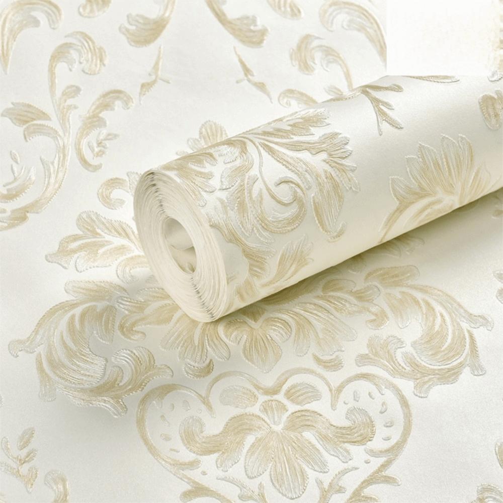 Thickened Peel and Stick Wall Sticker 3D Embossed Self-Adhesive 3D Embossed Wallpaper Washable Strippable