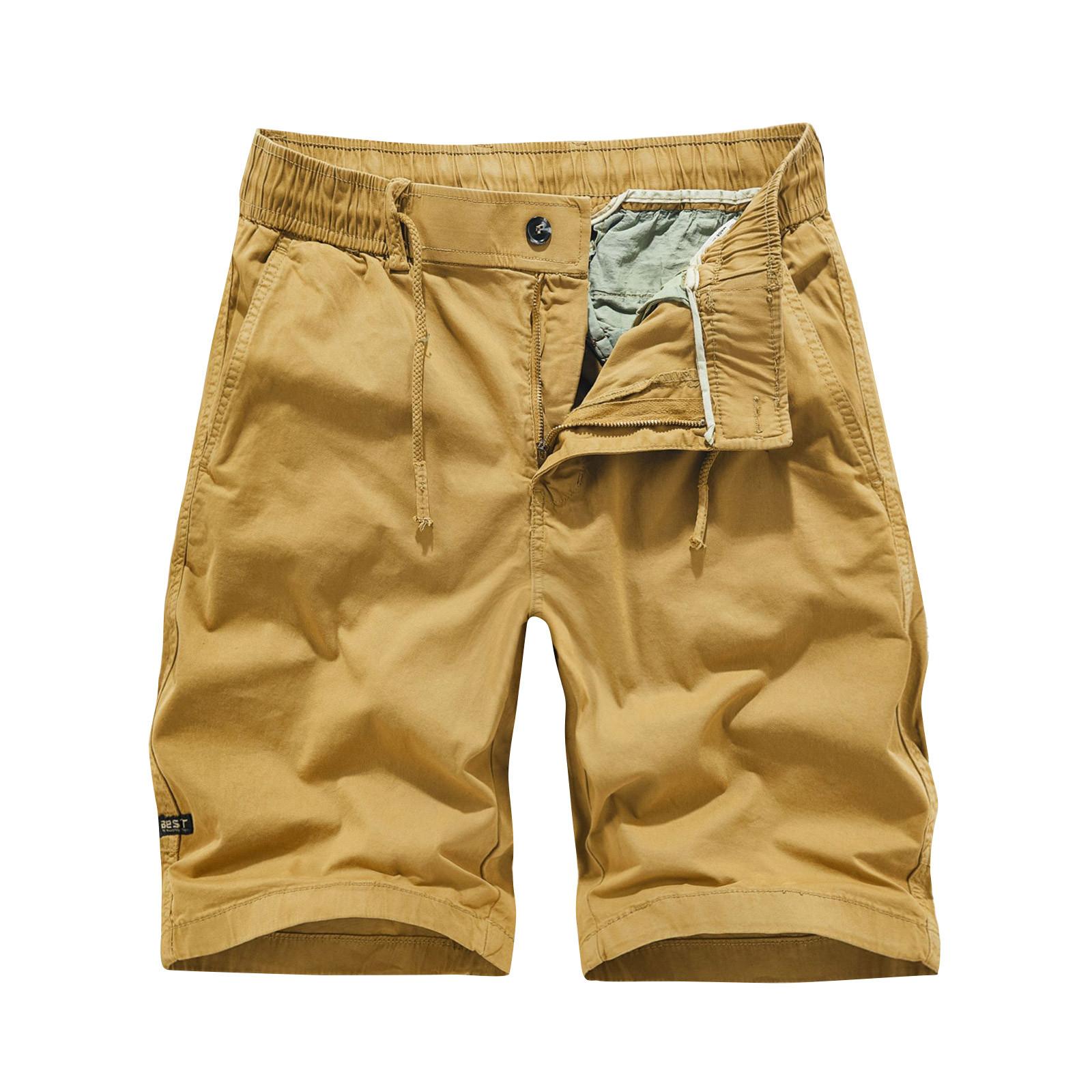 

Мужские повседневные цветные карманные пляжные рабочие брюки-карго на открытом воздухе, шорты, брюки 38