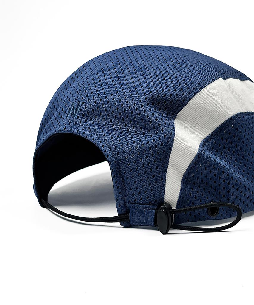 Nyuteib Track Mesh Oversized Camp Cap - Turbo Blue