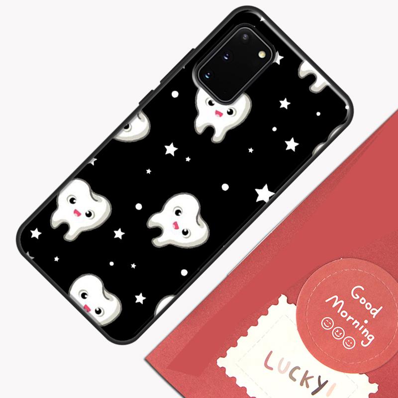 Cute Tooth Dentist Phone Case For Samsung Galaxy S23 S26 Ultra S20 S21 S22 S24 S25 Plus S10 S25 FE Cover Shell