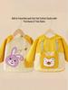 Autumn-Winter Baby Coverall: Unisex Long Sleeve Bib & Apron, Anti-Stain, Cute Protective Clothing