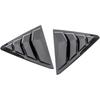 2PCS Car Rear Window Shutter Cover Trim Compatible For Cadillac CT5 Louver Side Vent Accessories(Gloss Black)
