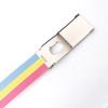 120cm Metel Buckle Belt Colorful Waistband Fashion Canvas Belt  Unisex