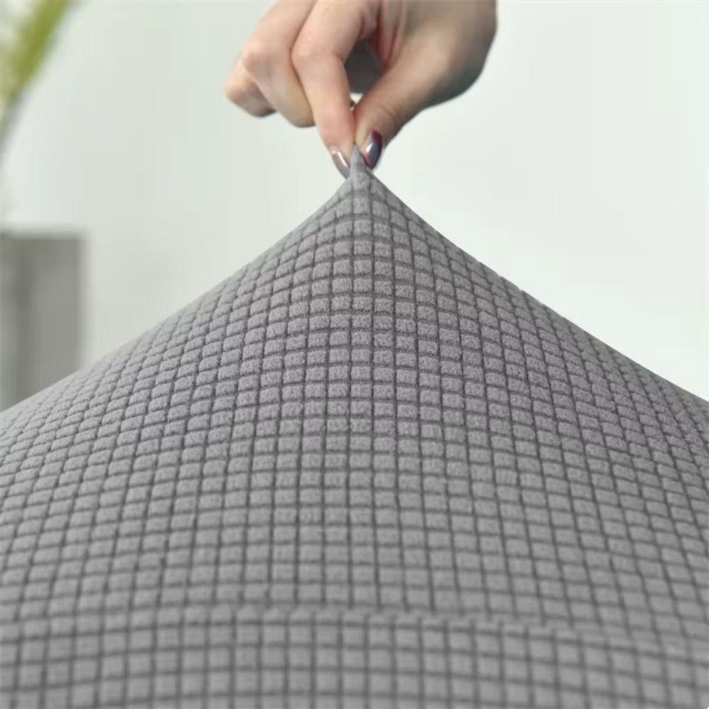 Elastic High Arm Chair Covers Adjustable All-in-one Seat Slipcovers Polar Fleece Dustproof Dining Chair Covers for Home Wedding