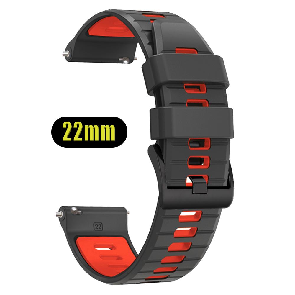 Silicone Watchband 22mm For TicWatch GTH2 GTX/GTW Soft Bracelet For TicWatch Pro 2021/3 Ultra LTE GPS S2 E2 Sports Strap Replace