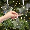 Decorative Snowflake-Patterned Perforated Blank Transparent Acrylic Sheet for Holidays
