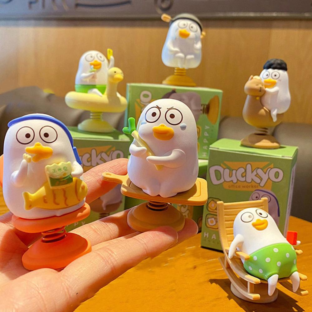Statue Little Liu Duck Shaking Car Ornaments Collection Car Bobblehead Figure  Home