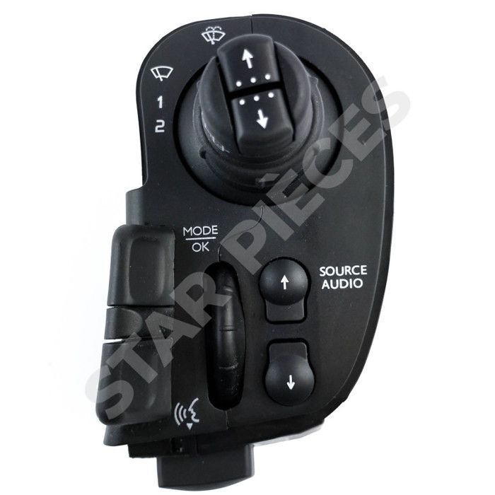Switch Unit for Clio 3, Kangoo 2, Modus (from 2004) Windscreen Wiper, Washer and Radio Adjustment Controls
