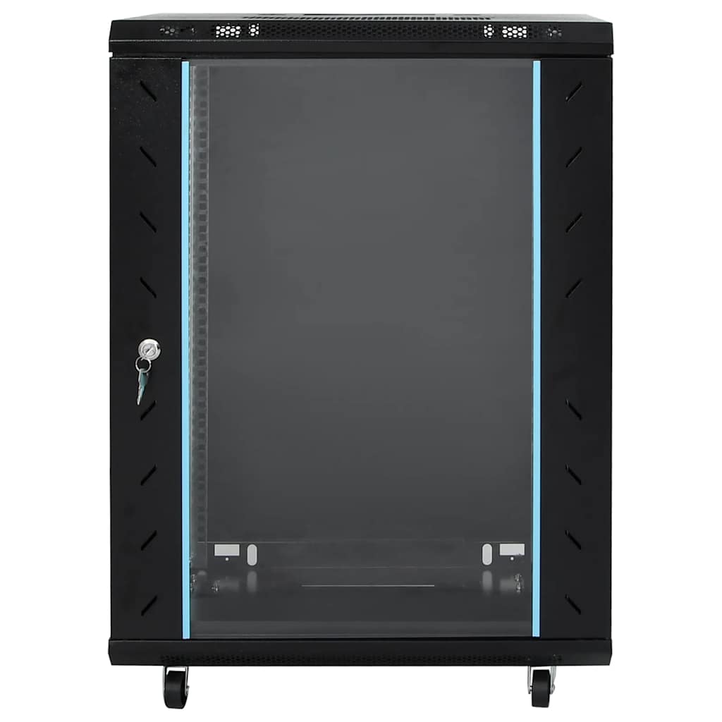 Vidaxl Szafka Serwerowa, 15U, 19", Ip20, Czarna, 53X40X80 Cm