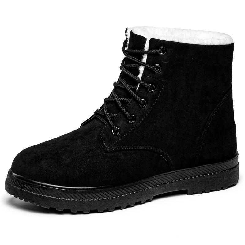 Snow Boots Cold and Warm Cotton Shoes Fleece and Thickened Cotton Boots High-top Boots Women's Boots