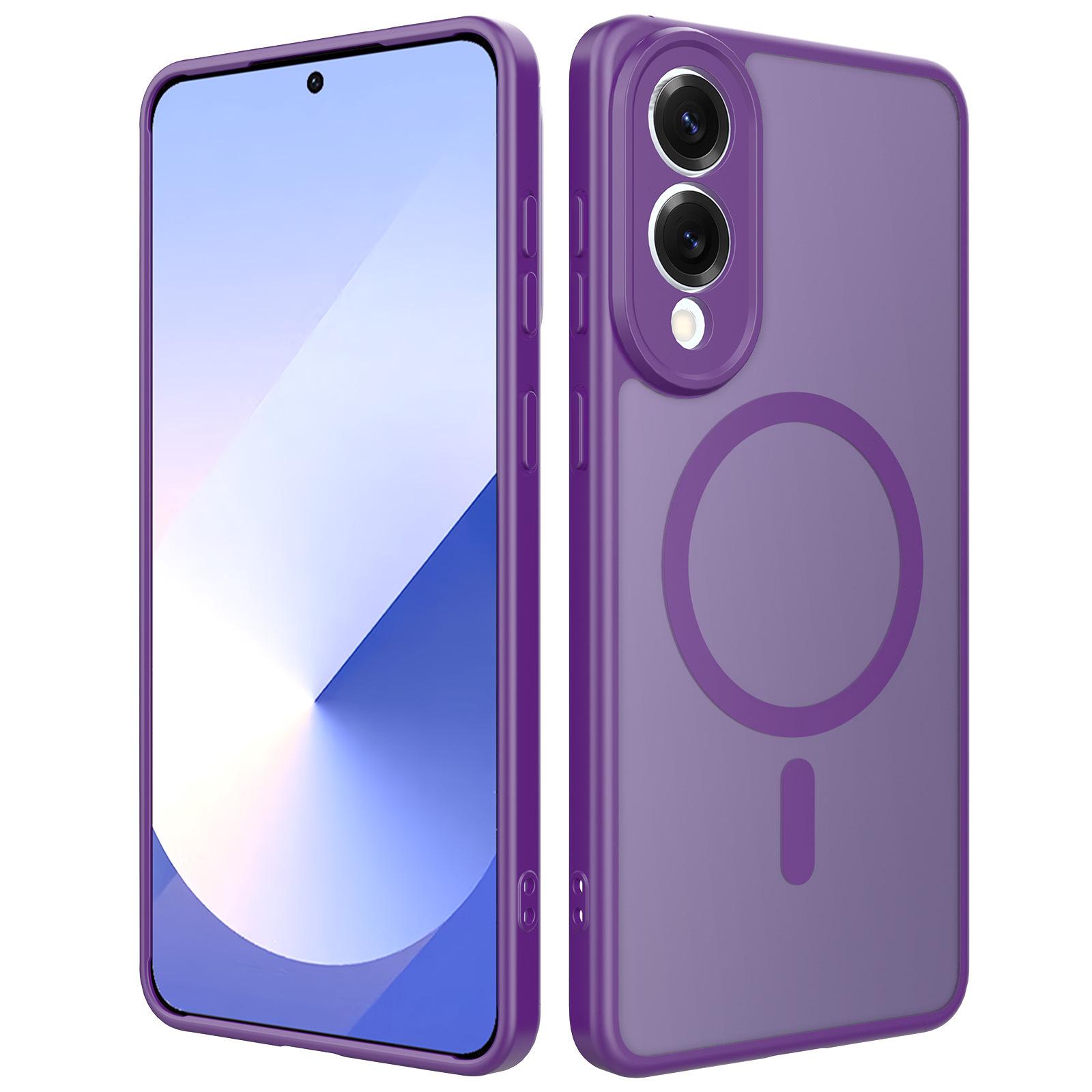 

Suitable for Samsung S25 Edge Skin Feeling Sperm Hole Two in one Mobile Phone Case Matte Magnetic Semi Transparent Mobile Phone Case SAM S24