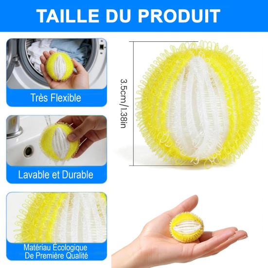 12Pcs Anti-Hair Washing Machine Ball, Hair Catcher Washing Machine, Anti Hair Washing Machine, Reusable Hair Catcher Washing Machine for Clothes,