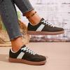 Women Sneakers Classic Spliced German Trainer Shoes Flat Sneakers Spring Autumn New Casual Lace-Up Sporty Shoes For Women