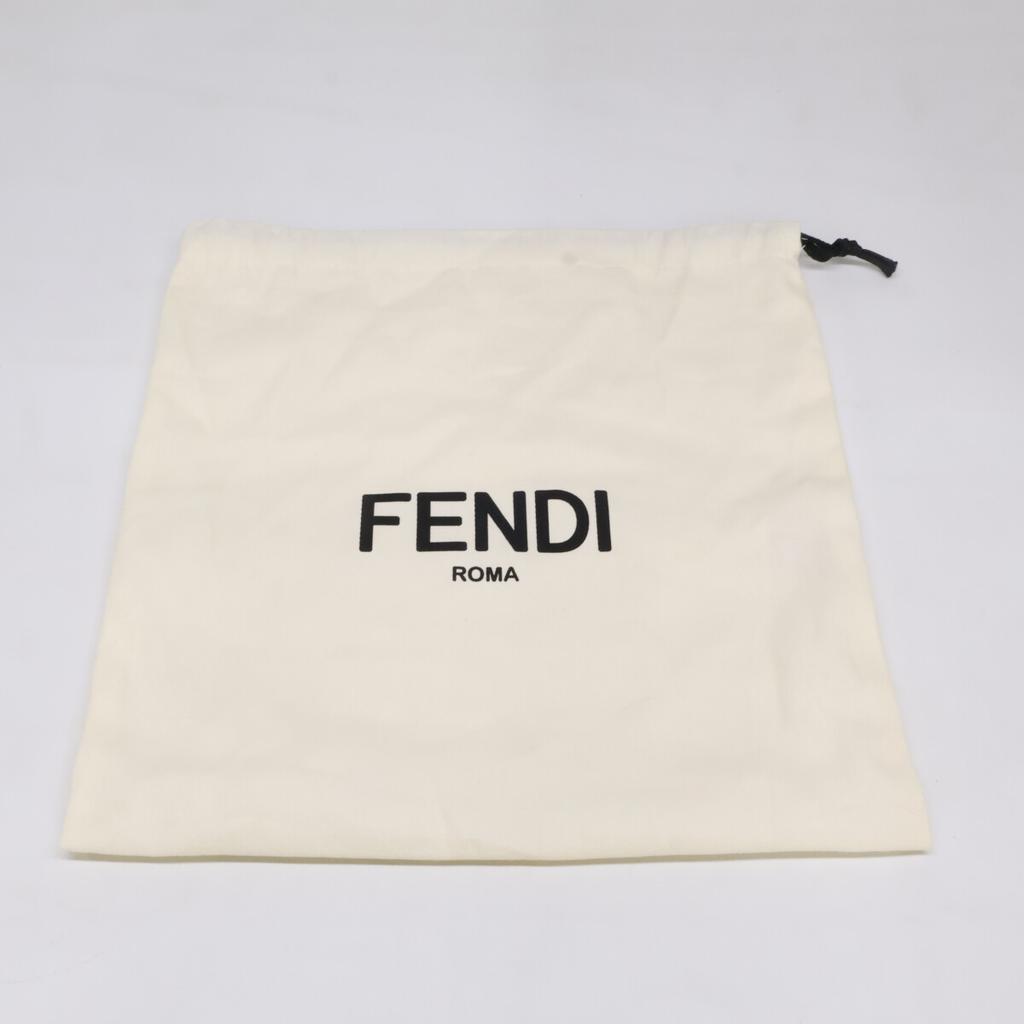 FENDI 8BS017 Selleria Mini Bucket 2-Way Chain Shoulder Bag Handbag Taupe/SVHardwareUsed