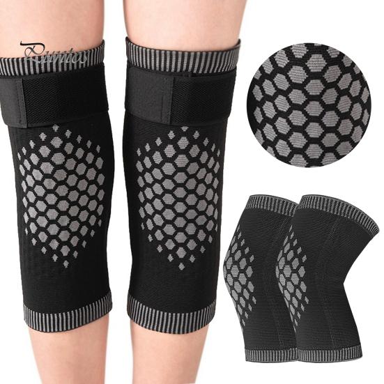 Comfortable Knee Braces 1 Pair Compression Sleeves with Fastener Tape Soft Breathable Support Leg Warmers
