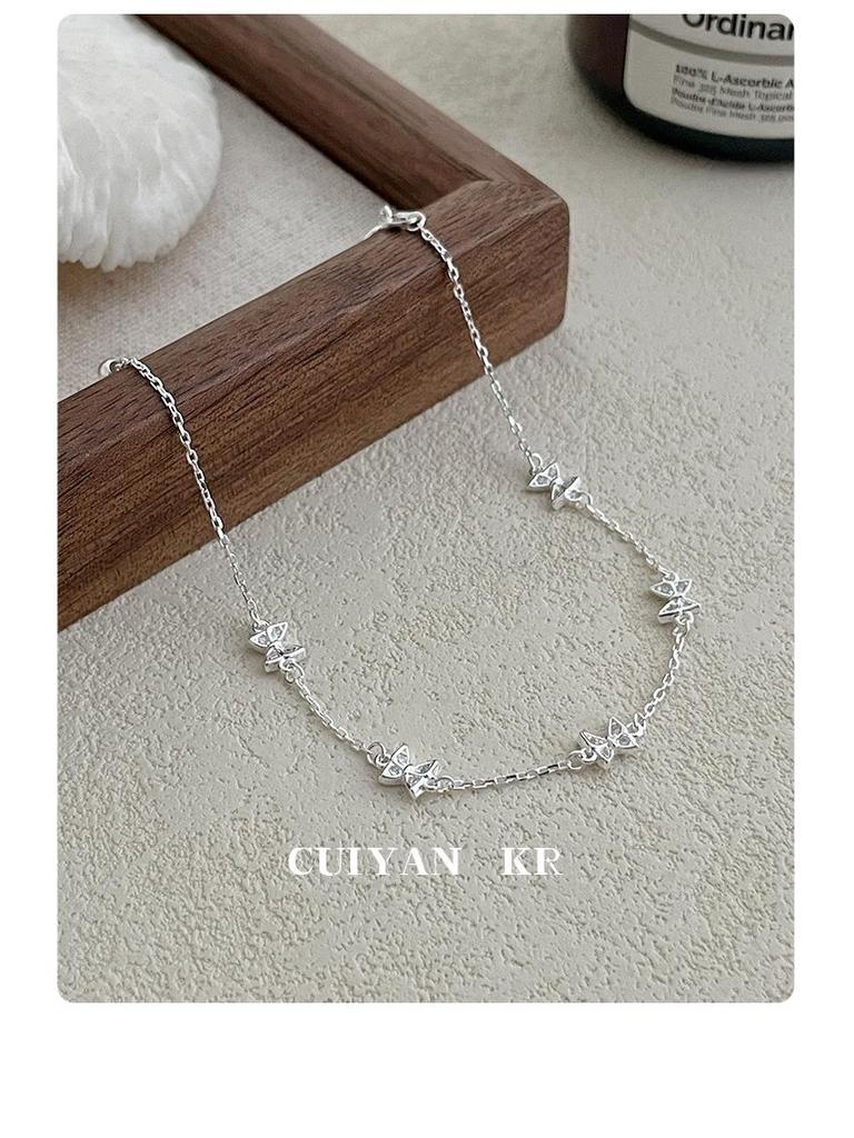 Cuiyan S925 Silver Korean Butterfly Bracelet - New Sweet & Fresh Jewelry for Women & Best Friends (2025)