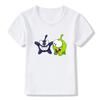 New  boys tshirt Hot Game Cut The Rope Om Nom Frog Kids Tshirts Kawaii Cartoon Toddler Baby Boy Girl Tshirt Funny Children Tops