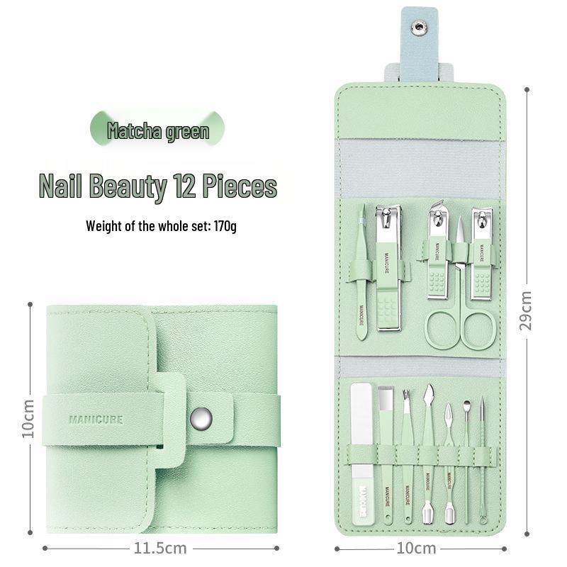 Set Manichiură și Pedichiură 16 Piese: Unghieră, Foarfece pentru cuticule și Instrumente