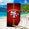 San Francisco football Quick-Dry Microfiber Beach Towel Super Soft & Absorbent for Bath, Beach, Travel  Bath Time Accessory, Fan gifts