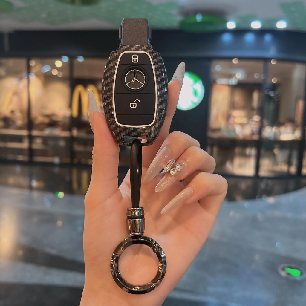 Key Fob Cover For Mercedes Benz A B C E S Class W204 W205 W212 W213 W176 GLC MAYBACH Keyless Soft Case ll1
