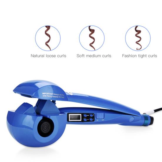 LCD Display Ceramic Heating Automatic Hair Curler Electric Hairstyling Tool