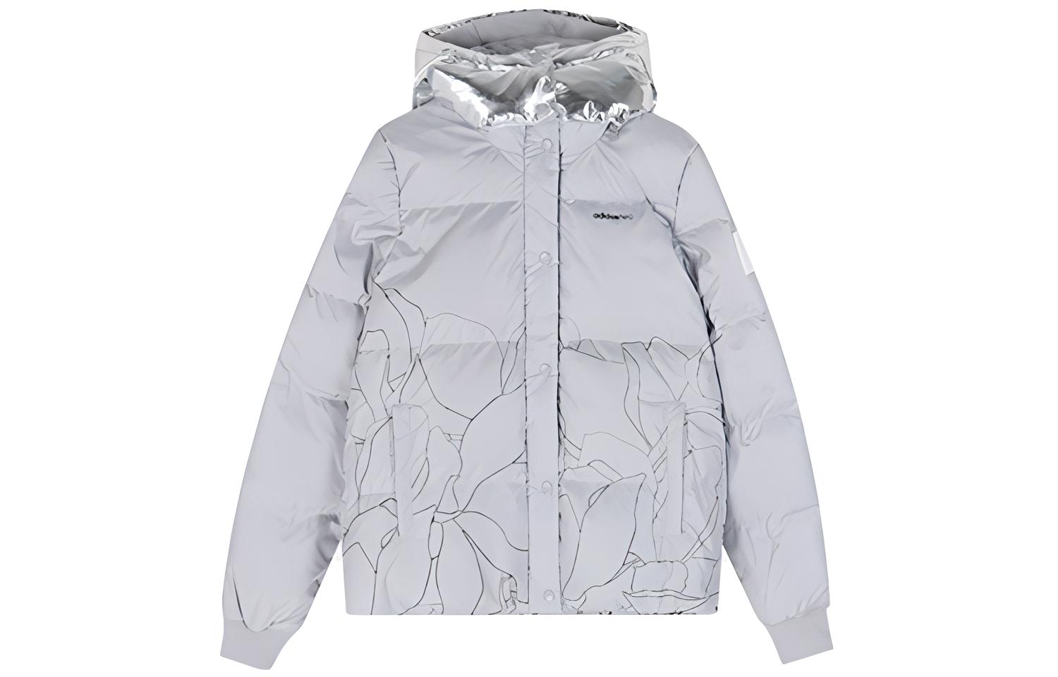 Adidas Neo Down Jackets Women s Light Gray Detachable Hood Moderate Other EI4417 M