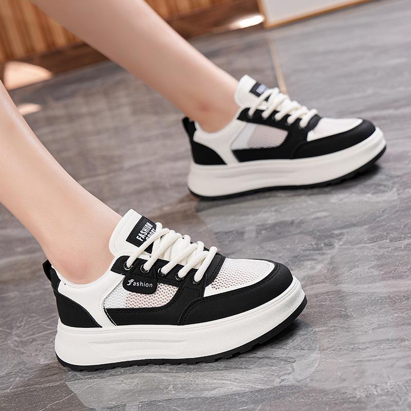 Summer new ins trendy student platform mesh breathable casual board shoes H