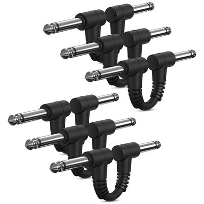 Donner Patch Cable for Guitar Effector Black 7.5cm (6pcs)