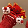 Red New Year Hair Hoop Chinese Style Headpiece New Headwear  Cosplay Costume Props
