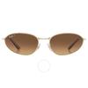 Ray Ban Polarized Brown Irregular Unisex Sunglasses Rb3734 001 M2 56