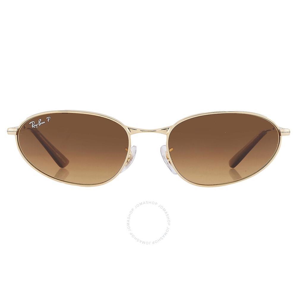 

Ray Ban Polarized Brown Irregular Unisex Sunglasses RB3734 001 M2 56