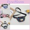 Trendy Modern Cool Boys Chest Bag Stylish Kids Waist Bag Checkered Small Crossbody