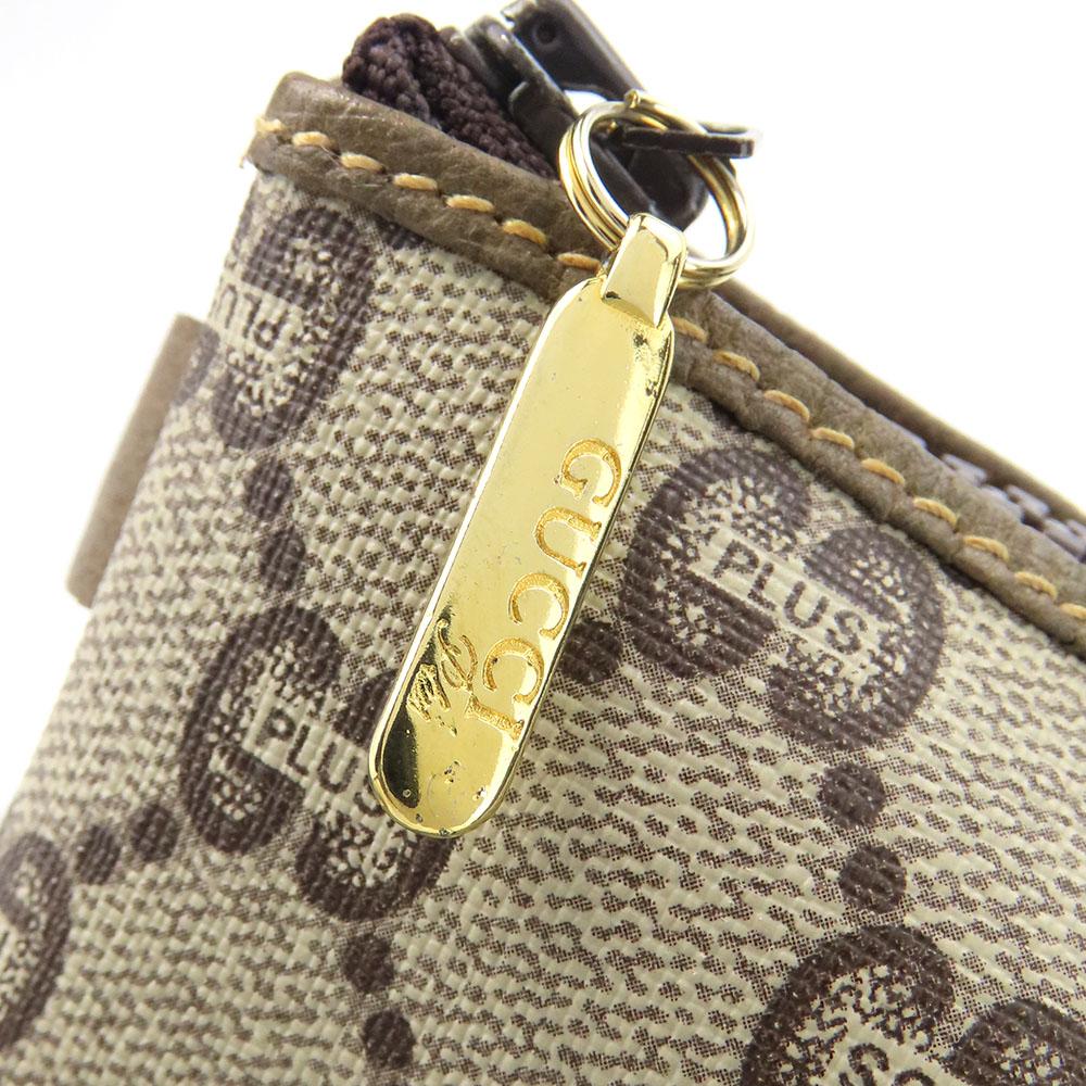 Used GUCCI Business Bag GG Plus Beige Clutch Bag