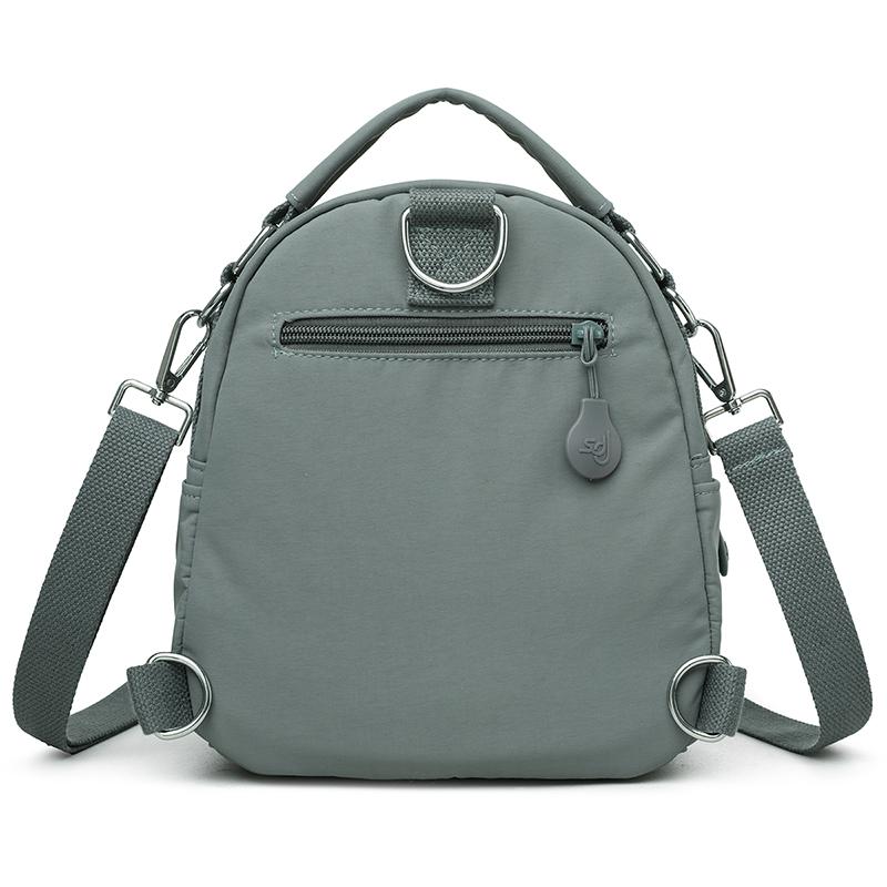 Women Mini Convertible Nylon Backpack Multi Pocket Crossbody Bag Top Handle Shoulder Bag  for Daily Use Travel Shopping Holiday Gifts