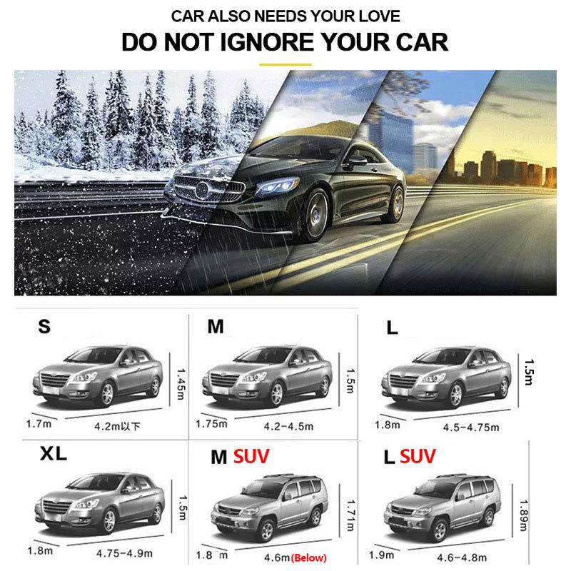 Waterproof Car Cover Outdoor Cars Covers Auto Full Cover Sun UV Snow Dust Resistant Protection Universal for Hatchback Sedan SUV