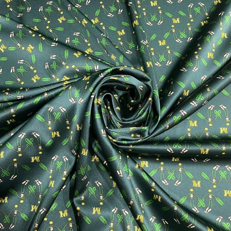 19mm 108cm Printed Silk Fabric Mulberry Silk Dress Fabric Stretch Silk Fabric