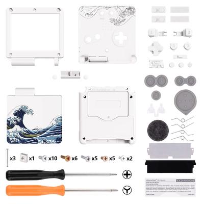 Obudowa zamienna IPS GBA SP Upgrade eXtremeRate Custom Kompatybilna z konsolą lub ekranem IPS i standardowym LCD Nie dołączona - - [Świetny