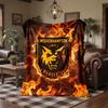 Wolverhampton Wanderers Football Print Flannel Blanket Soft Warm Sofa Bed Throw Blanket For Home Office Bedroom
