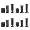 80-420mm Black Matt Furniture Legs Stainless Steel Height Adjustable Cupboard Feet Anti-slip Floor Protectors Furniture Hardware