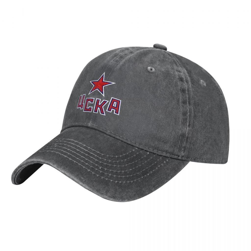 Hc Cska Moscow Khl Russian Professional Hockeyer Black Russia Baseball Cap for Unisex Women High Quality Custom Design Caps