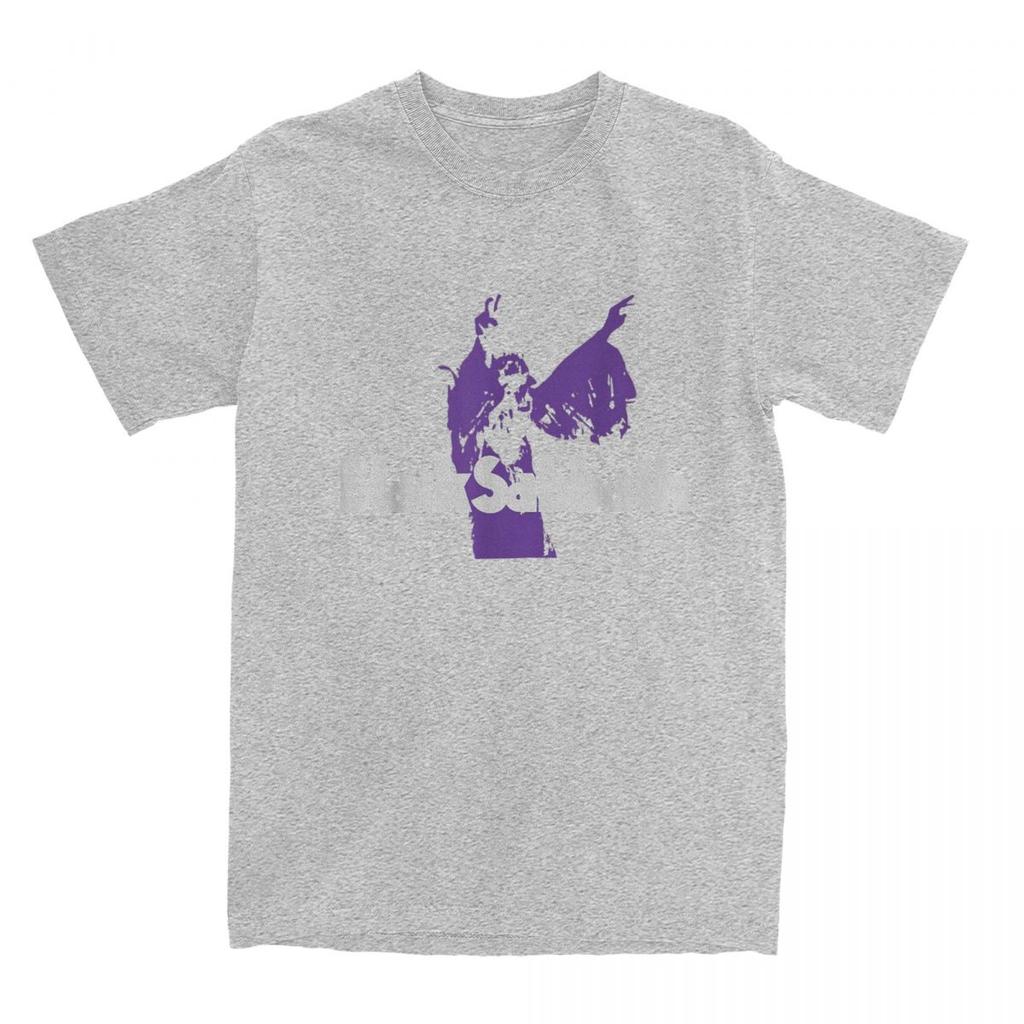 Camiseta Morada Oficial Merch de Black Sabbaths para Hombres y Mujeres Música Metal Camiseta de Algodón Puro Ropa Camisetas Vintage