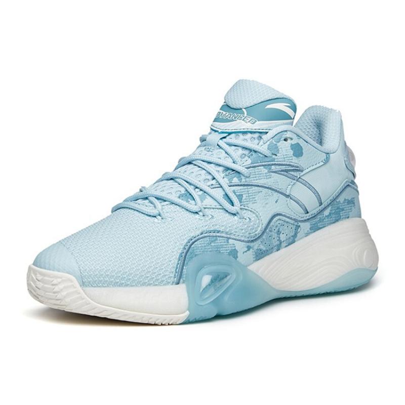 Anta A Flash Bubble 1.0 KT Cushioned Slip-Resistant Low-Top Performance Basketball Shoes Men's Blueberry Mousse Sneakers 912121608S-5