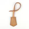 Luggage Tag Handbag Hang Tag Accessories Vachetta Leather Travel Luggage Tag Key Bell Purse Bag Charm