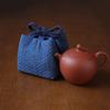 Thickned Teacup Storage Bag Blue Protective Bag Chinese Style Organizier Bag  Tea Supplies