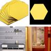Self-Adhesive Hexagon Acrylic Mirror Wall Sticker for Living Room TV Background
